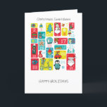 Advent Calendar Christmas Cartoon style Holiday Card<br><div class="desc">Adorable Christmas illustration hand painted by Sanja Vrekic. Christmas Advent Idea is unique and simple yet colorful and cute. Matching products can be found in Advent Calendar.</div>