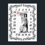 Advent Calendar Christmas Countdown Religious Postcard<br><div class="desc">This postcard features a nativity scene and an Advent calendar on the front. Send them to your friends to wish them a blessed Advent and Christmas season. Your friends can keep them and check off the numbers as they countdown the days of December until Christmas arrives.</div>