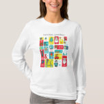 Advent Calendar Christmas Countdown T-Shirt<br><div class="desc">Adorable Christmas illustration hand painted by Sanja Vrekic. Christmas Advent Idea is unique and simple yet colourful and cute. Matching products can be found in Advent Calendar.</div>
