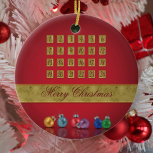 Advent Calendar Christmas Ornaments