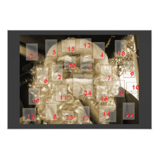 advent calendar photo print