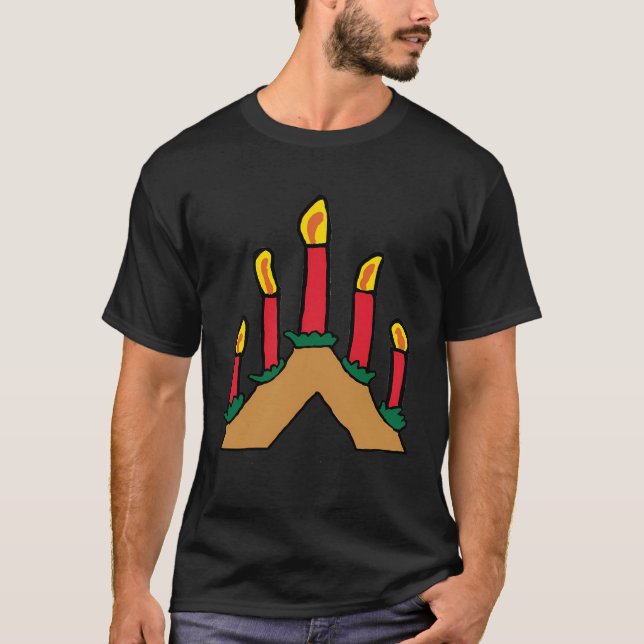 Advent Candles T-Shirt (Front)