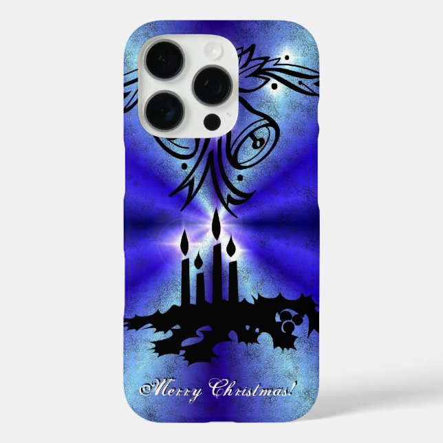 Advent, Christmas Magic on Blue Case-Mate iPhone Case (Back)