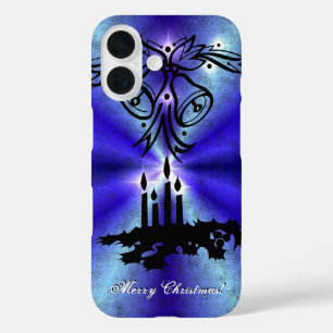 Advent, Christmas Magic on Blue iPhone 16 Case