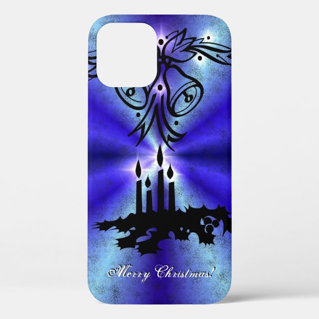 Advent, Christmas Magic on Blue Case-Mate iPhone Case (Back)