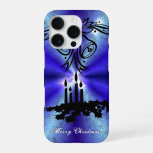 Advent, Christmas Magic on Blue iPhone 16 Pro Case