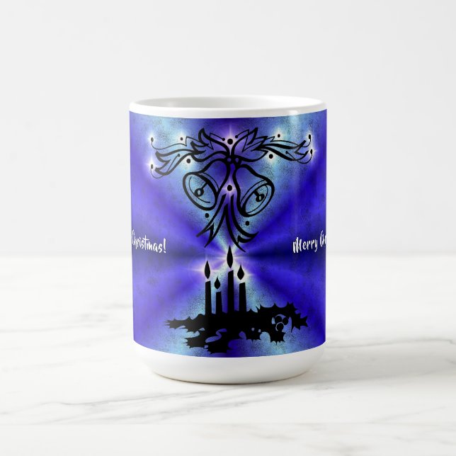 Advent, Christmas Magic on Blue Magic Mug (Center)
