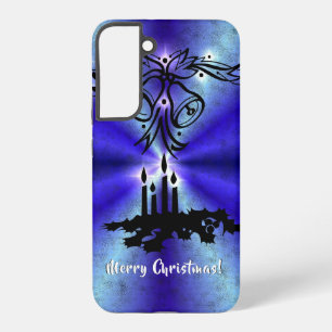 Advent, Christmas Magic on Blue Samsung Galaxy Case