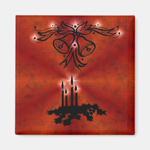 Advent, Christmas Magic on Red Magnet