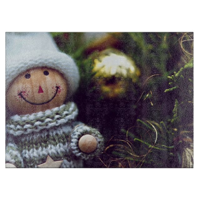 Advent Doll for the Holiday Cutting Board (Front)
