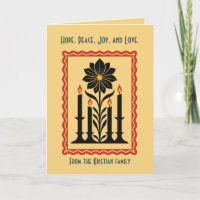 Advent Hope, Peace, Joy, and Love Stylized Design