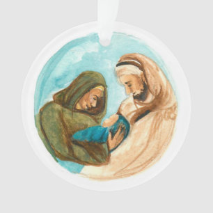 Advent Jesse Tree Manger Ornament