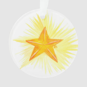 advent Jesse Tree Star Ornament