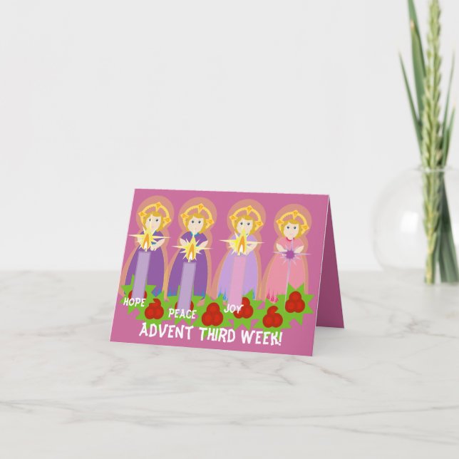 ADVENT Third Week Joy-Customise Holiday Card (Front)