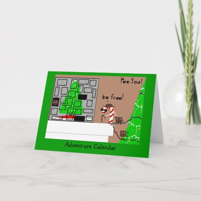 Advent-ure Calendar Holiday Card (Front)