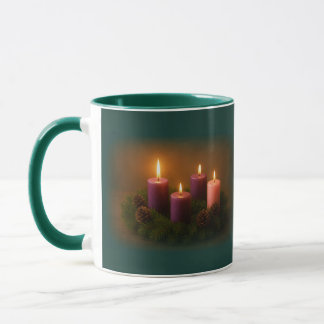 Advent Wreath – Fourth Week of Advent – Coffee Mug