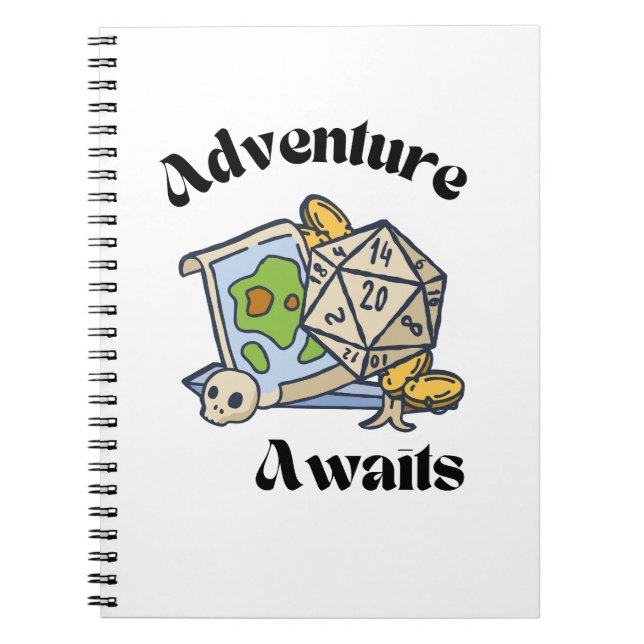 Adventue Awaits Notebook (Front)