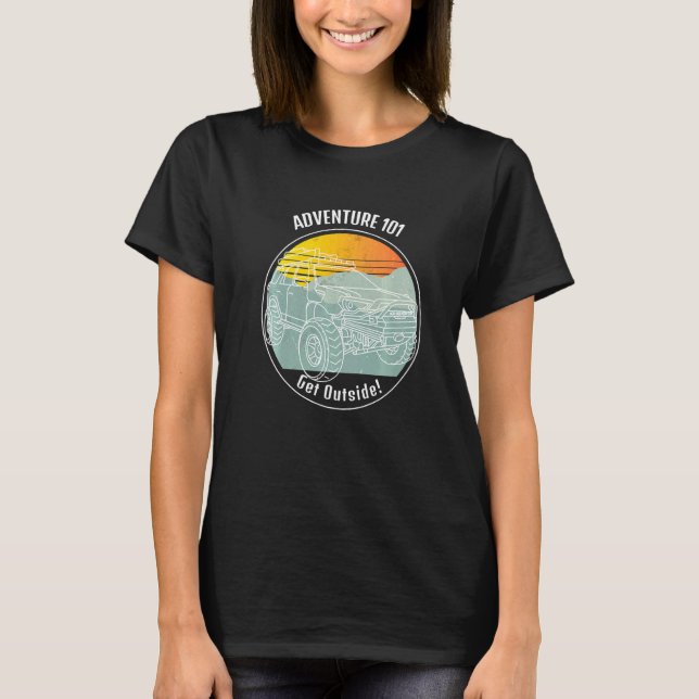 Adventure 101 4runner Into Beautiful Outdoors Over T-Shirt (Front)