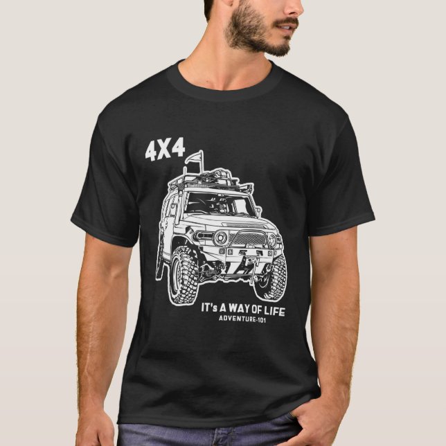 Adventure 101  FJ Cruiser 3 T-Shirt (Front)