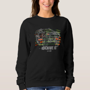 Adventure 101 Hilux Tacoma Hunting Camo Usa Flag Sweatshirt