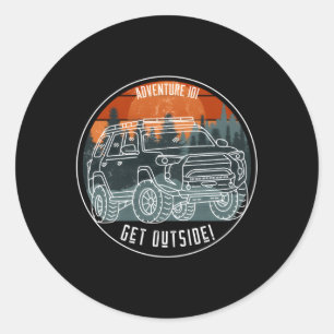 Adventure 101 Sundown 4Runner Classic Round Sticker