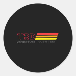 Adventure 101 Trd Adventure Ted Classic Round Sticker