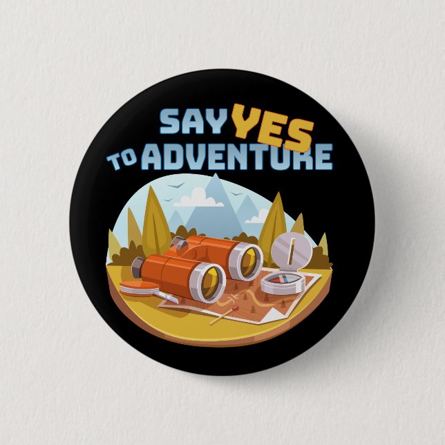 Adventure, 2¼ Inch Round Button (Front)