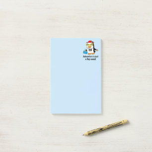 Adventure A Flap Away Tourist Penguin Post-it Notes