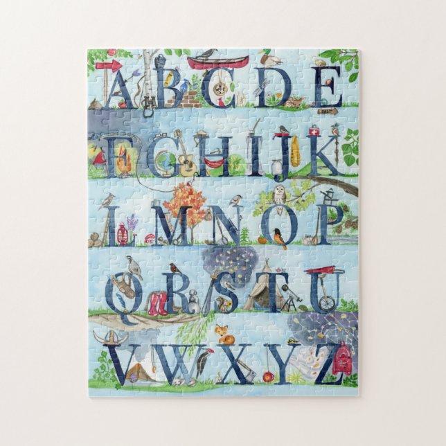 Adventure Alphabet Puzzle (Vertical)