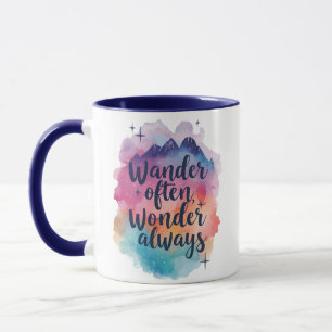 Adventure and Exploration Typography Mug