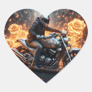 Adventure and freedom heart sticker