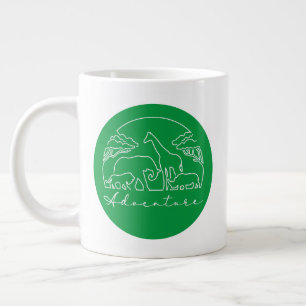 Adventure and Safari in Africa Large Coffee Mug