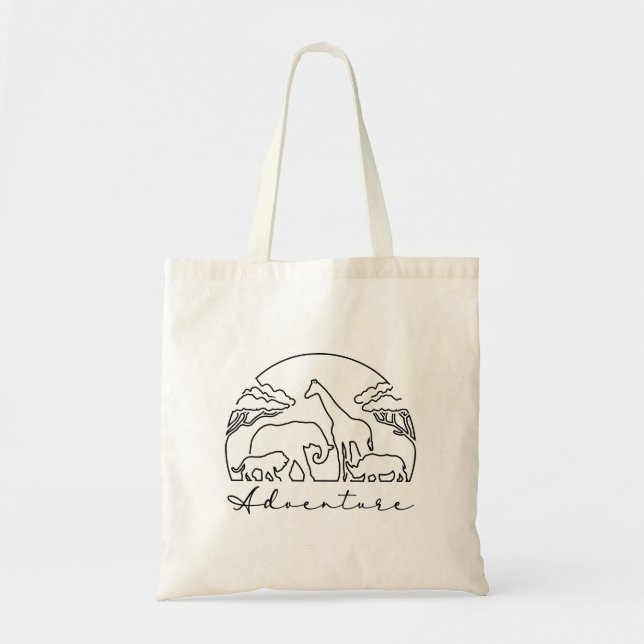 Adventure and Safari in Africa Tote Bag (Front)