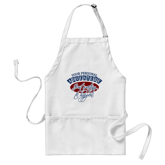 ADVENTURE apron - choose style & colour (Front)