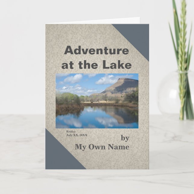 Adventure at the Lake Mini-Memoir Template (Front)