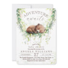 Adventure Await Woodland Bear Greenery Baby Shower