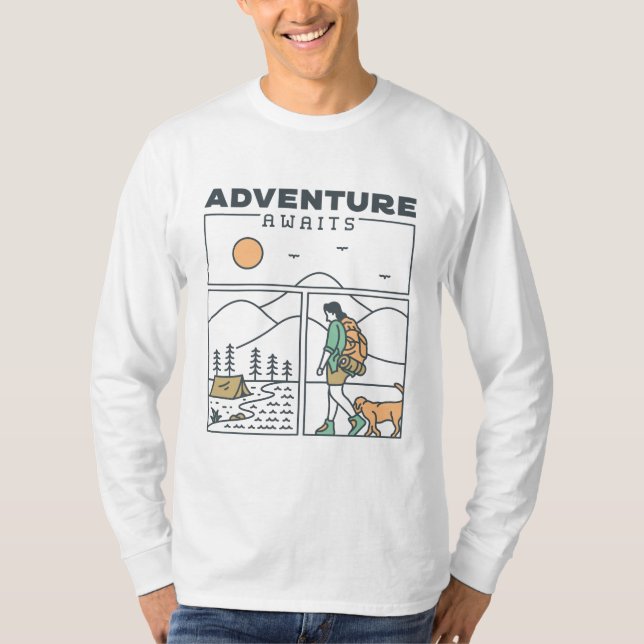 Adventure Awaits 1 T-Shirt (Front)