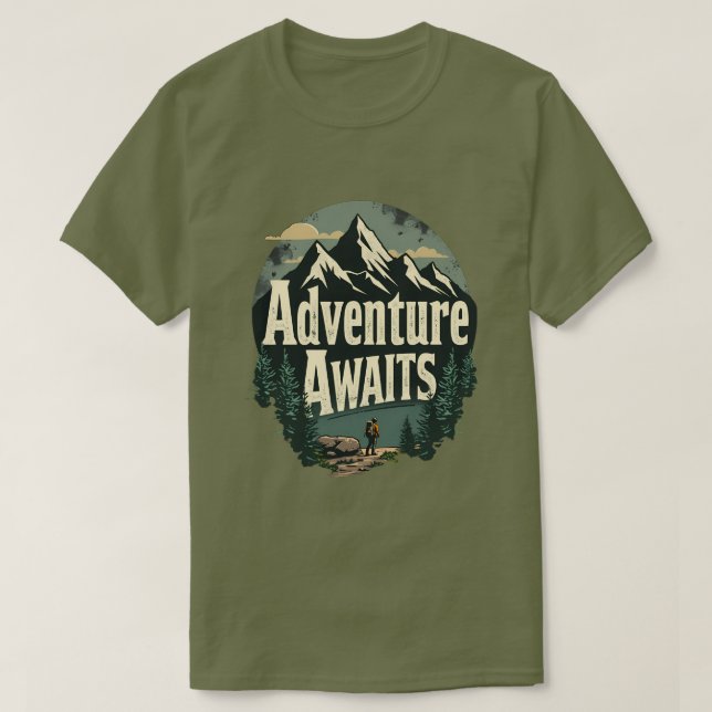 Adventure Awaits - adventure lovers t-shirt (Design Front)