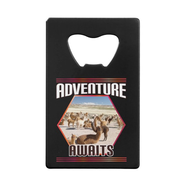 Adventure Awaits - Alpaca Llama Travel  (Front)