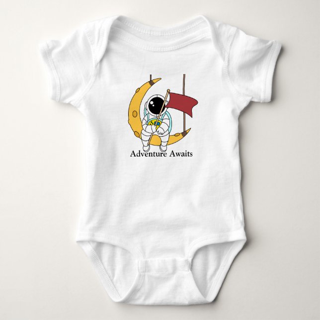 Adventure Awaits  Baby Bodysuit (Front)