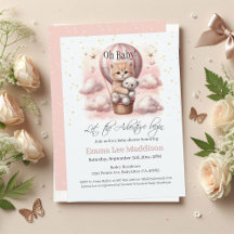 Adventure Awaits Baby Kitten Hot Air Balloon