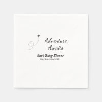 Adventure awaits baby shower add name date plane s