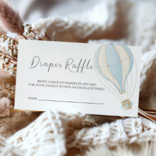 Adventure Awaits Baby Shower Diaper Raffle Enclosure Card