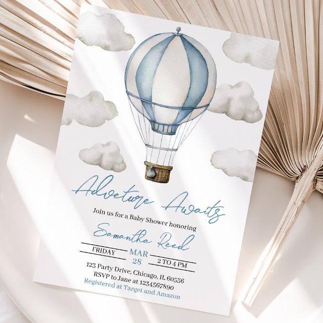 Adventure Awaits Baby Shower Invitation (Creator Uploaded)