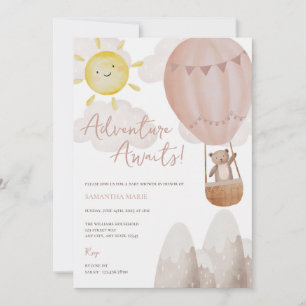 Adventure Awaits Baby Shower Invitation