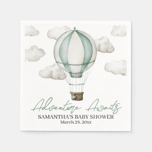 Adventure Awaits Baby Shower Paper Napkin