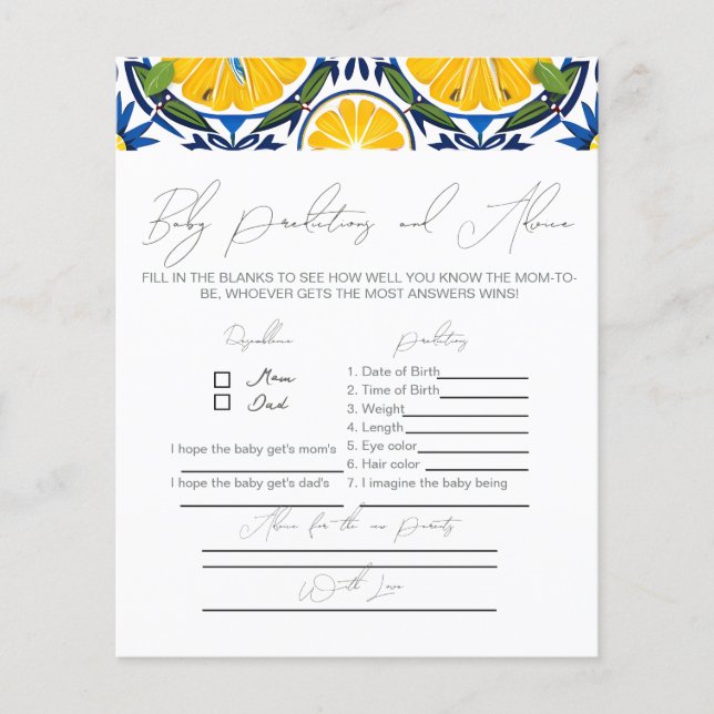 Adventure awaits Bear, Advice for new parents game (Front)