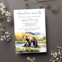 Adventure awaits bear cub with mum baby shower