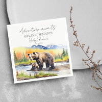 Adventure awaits bear cub with mum baby shower