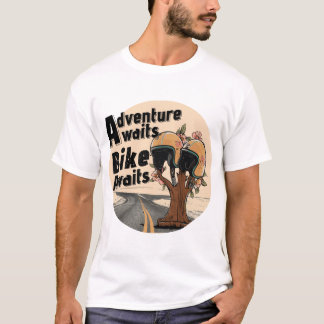 Adventure Awaits, Bike Awaits T-Shirt